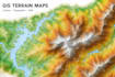 create gis contour, topographic, dem and terrain analysis maps
