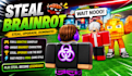 create a roblox game like steal a brainrot with custom characters
