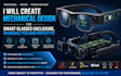 create mechanical design for smart glasses enclosure, wearable pcb prototype