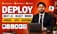 deploy nextjs react mern website to vercel netlify AWS vps