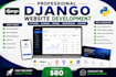 build a responsive django website with python and mysql