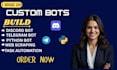 build python bots telegram bots discord bots and browser automation