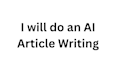 help you write ai article writing