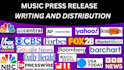 write music press release and submit music press release