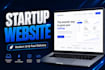 design a sleek startup landing page