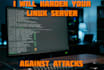 harden your linux server against attacks