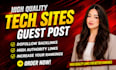 provide tech backlinks with high quality tech guest posts