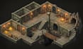 design isometric tilemap and tileset rpg game map seamless, snow tiles pixel art