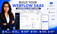 build webflow saas platform client portal and user dashboard
