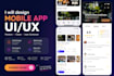 design stunning and user centered mobile app UI UX