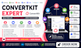 setup convertkit email automation newsletter landing page and sequence