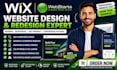create wix webstarts website design redesign ecommerce  business website expert