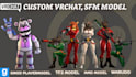 make fully rigged custom vrchat avatar, gmod playermodel, sfm model, warudo vrm