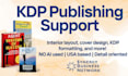 help you publish a book on amazon KDP with formatting and cover assistance