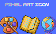 2d pixel art character animation sprite sheet pixel art logo 8bit tileset map