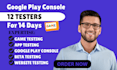 google play console app testing game testing beta testing website testing