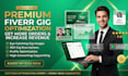fiverr gig thumbnail, SEO gig description and optimize profile