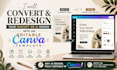 convert, redesign your ai design into an editable canva template