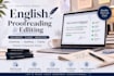 proofreading and english editing
