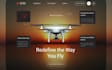design a drone photography website, aerial videography website