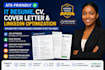 write an ats IT resume, tech CV, cover letter