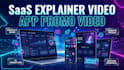 create saas explainer video, app promo, product demo  website promo video