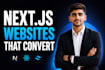 build next js website, react js app or full stack web application