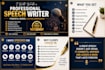 write a motivational, wedding, graduation, or business speech