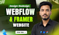 design webflow website, framer website, figma to framer, webflow developer