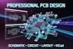 do pcb design, circuit design, schematic pcb layout simulations gerber in kicad