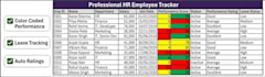 build a professional HR employee tracker in excel