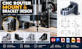 do cnc router mounts ,machine brackets , cad step dwg technical drawings