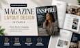 design a professional magazine layout in canva