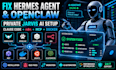 fix hermes agent openclaw setup private jarvis ai assistant n8n claude code
