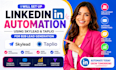 set up linkedin automation using skylead and taplio