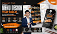 do restaurant menu, takeaway menu, trifold brochure design