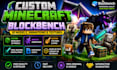 create custom minecraft blockbench 3d models, animations, and textures