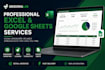 create a custom excel dashboard, task tracker or spreadsheet