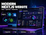 build a modern next js website with react and tailwind CSS