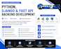 build python django and fast API rest API backend