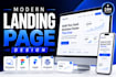 design a professional landing page UI UX