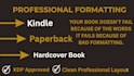 do professional book formatting for amazon KDP paperback and ebook