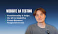 do website QA testing with a bug and usability report