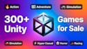 sell 300 unity 2d, 3d game source code