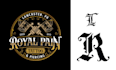 create premium old english font typography logo design