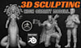 sculpt 3d printable stl toy character figurine statue in zbrush blender