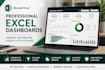 create professional excel dashboards and KPI trackers