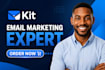 set up convertkit automation, funnels and newsletters, kit landing pages