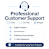 provide customer support via email, live chat and phone