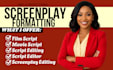 do script editing, screenplay editing, script coverage, tv pilot